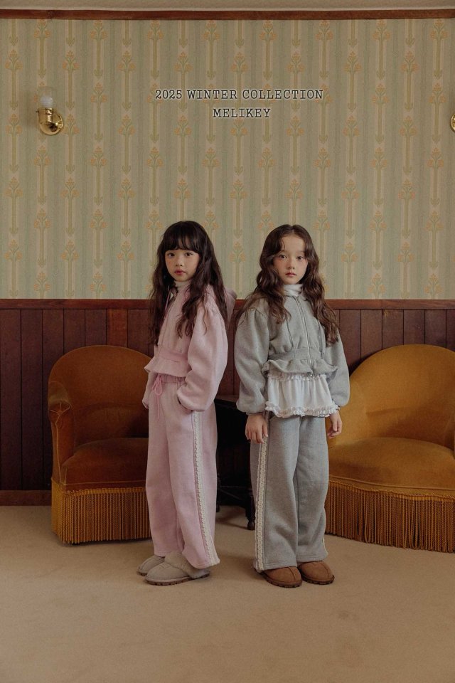 [melikey] Short Frill Hoodie Zip-Up_2colors