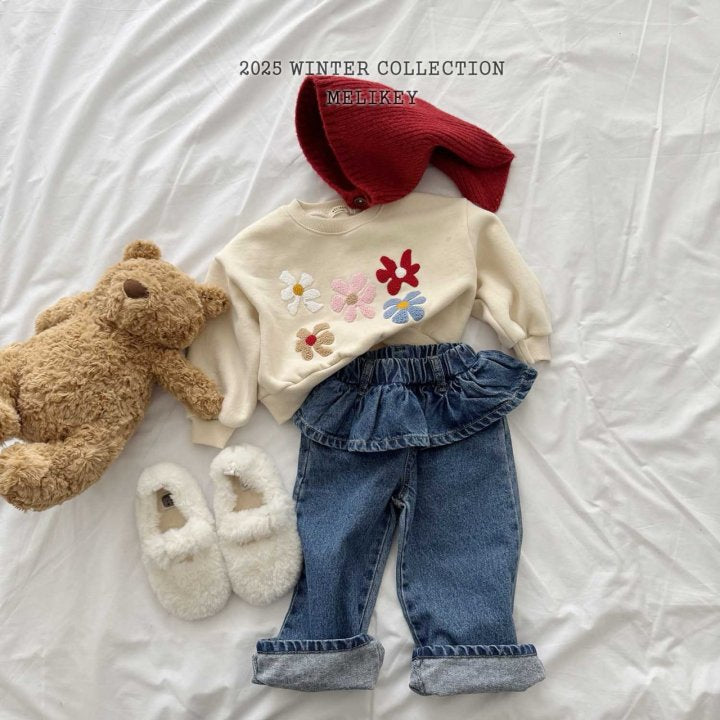 [melikey] Jane Frill Denim Pants_Denim