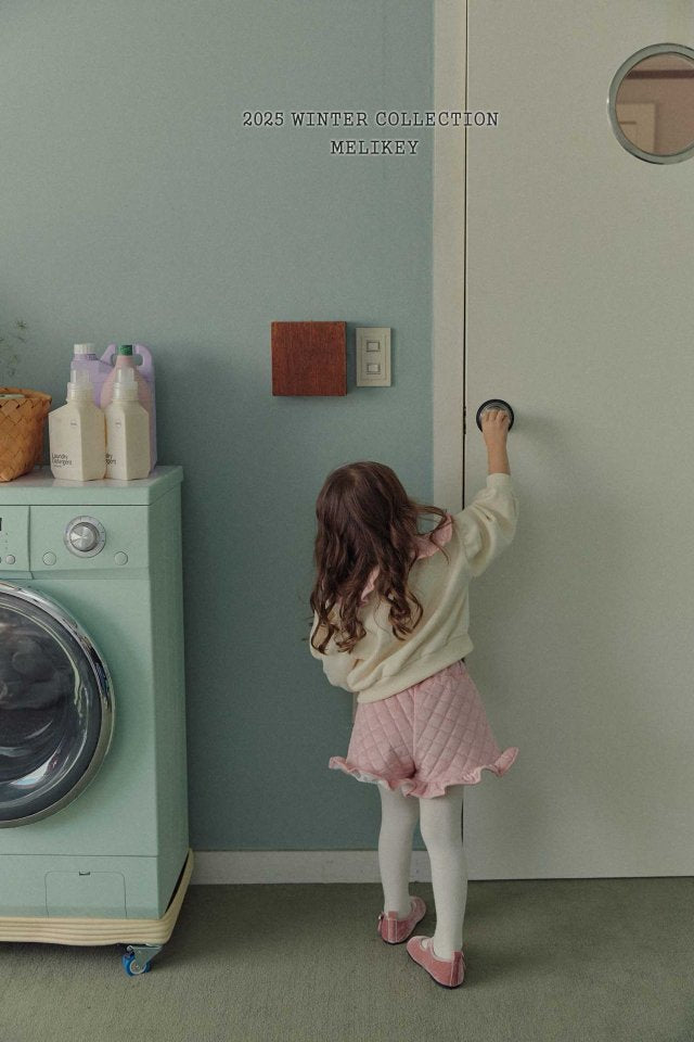 [melikey] Quilted Frill Shorts_2colors