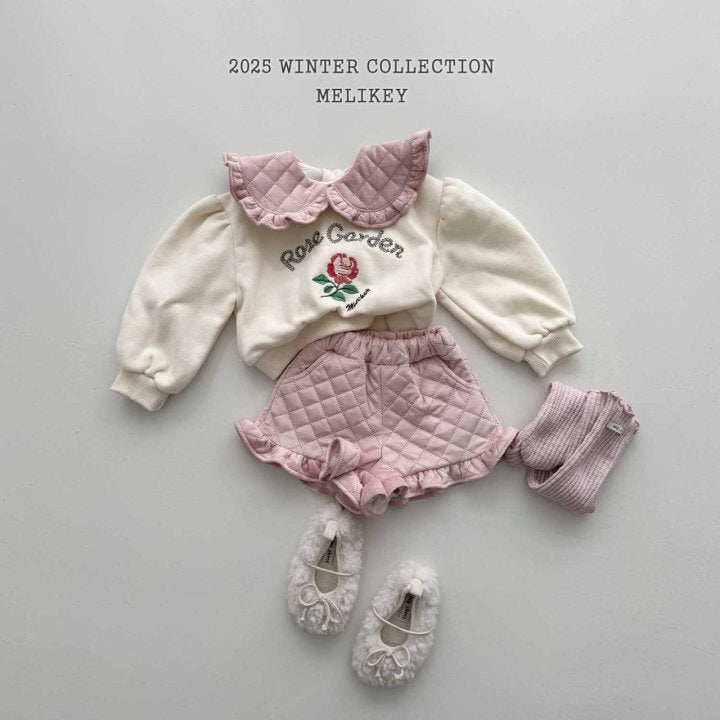 [melikey] Quilted Frill Shorts_2colors