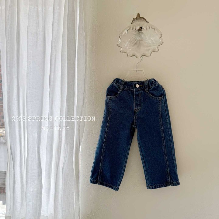 [melikey] More Slit Pants_Denim