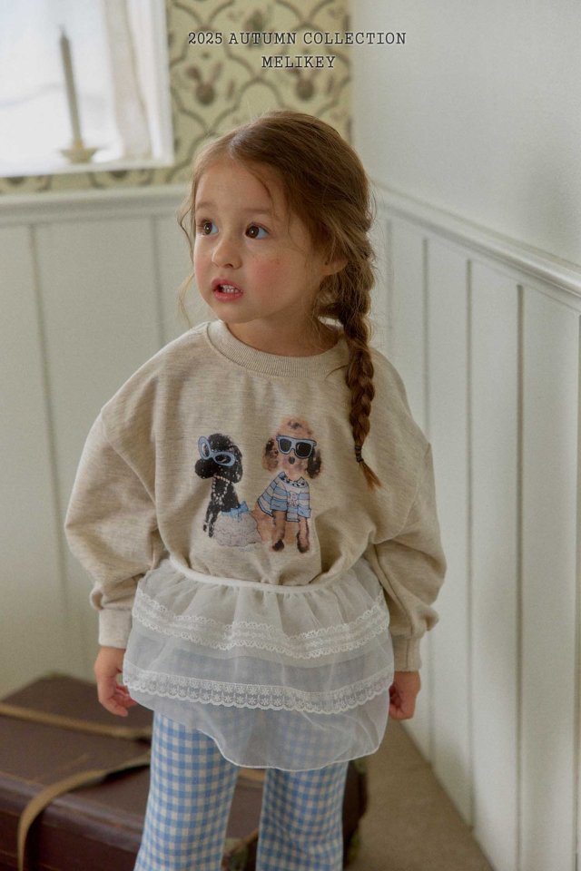 [melikey] Poodle sweatshirt_2colors