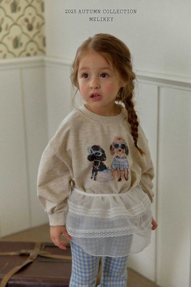 [melikey] Poodle sweatshirt_2colors