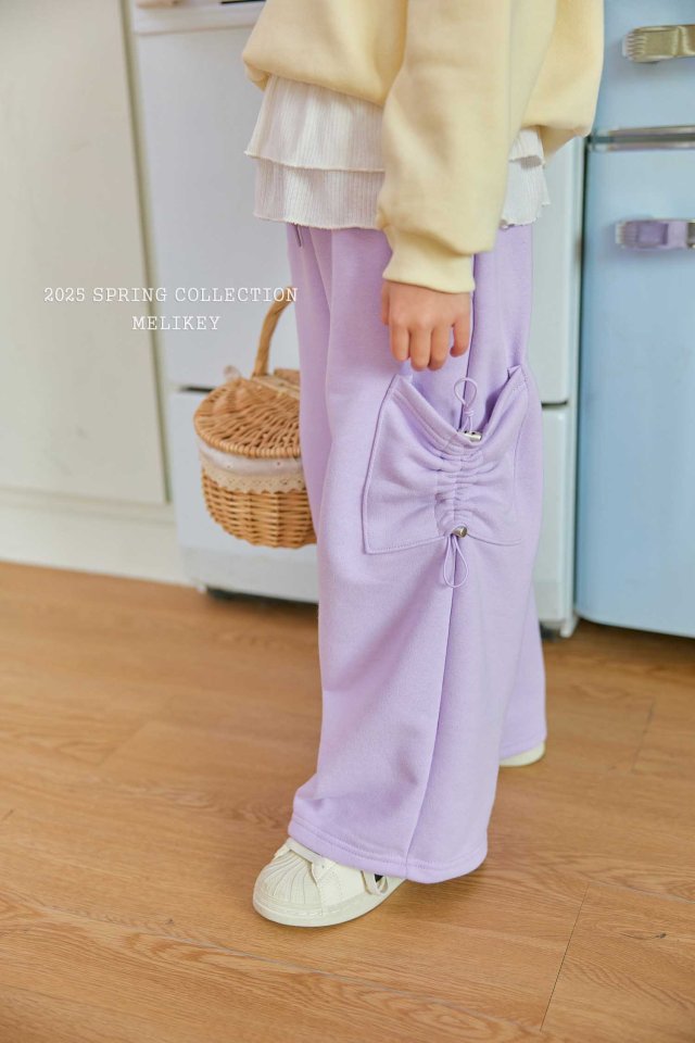 [melikey] Cargo Ribbon Pants_2colors