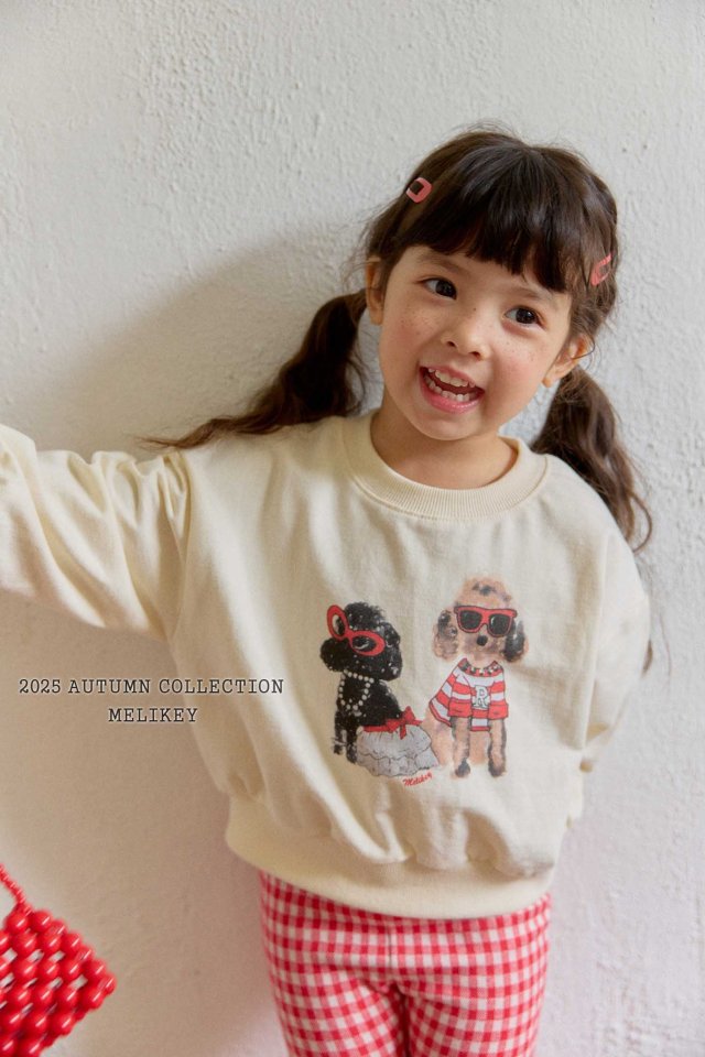 [melikey] Poodle sweatshirt_2colors