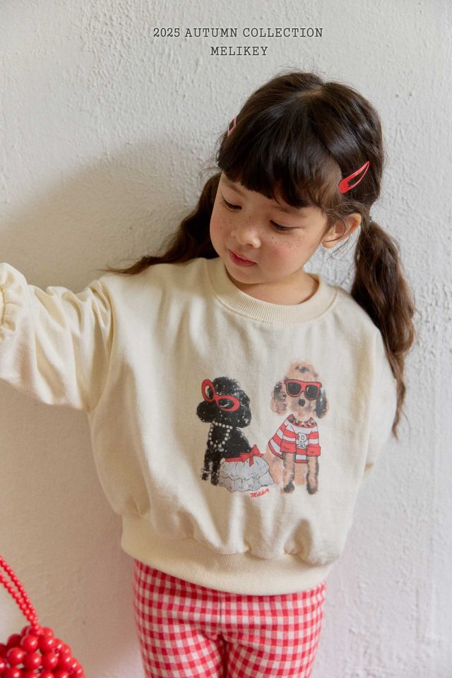 [melikey] Poodle sweatshirt_2colors