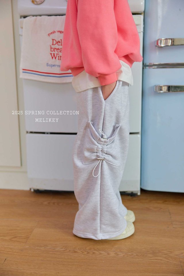 [melikey] Cargo Ribbon Pants_2colors