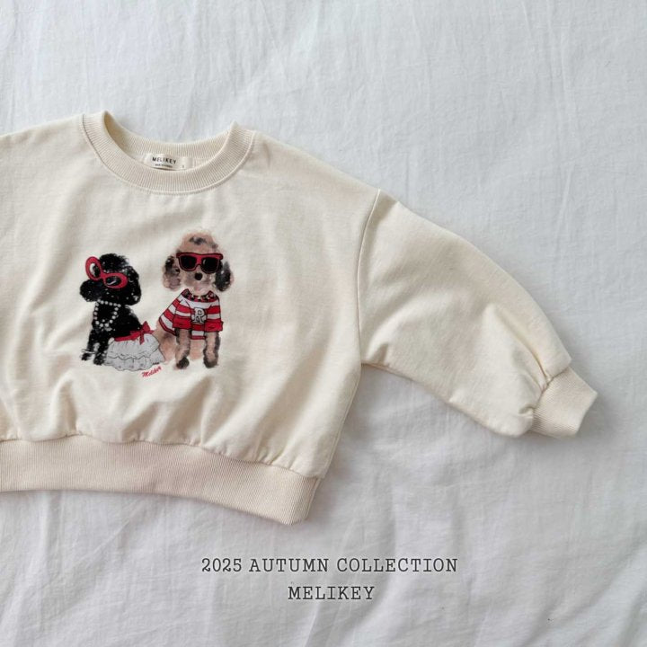 [melikey] Poodle sweatshirt_2colors