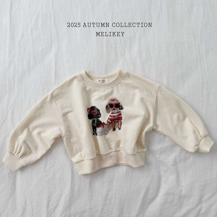 [melikey] Poodle sweatshirt_2colors