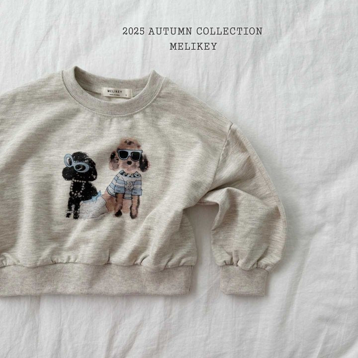 [melikey] Poodle sweatshirt_2colors
