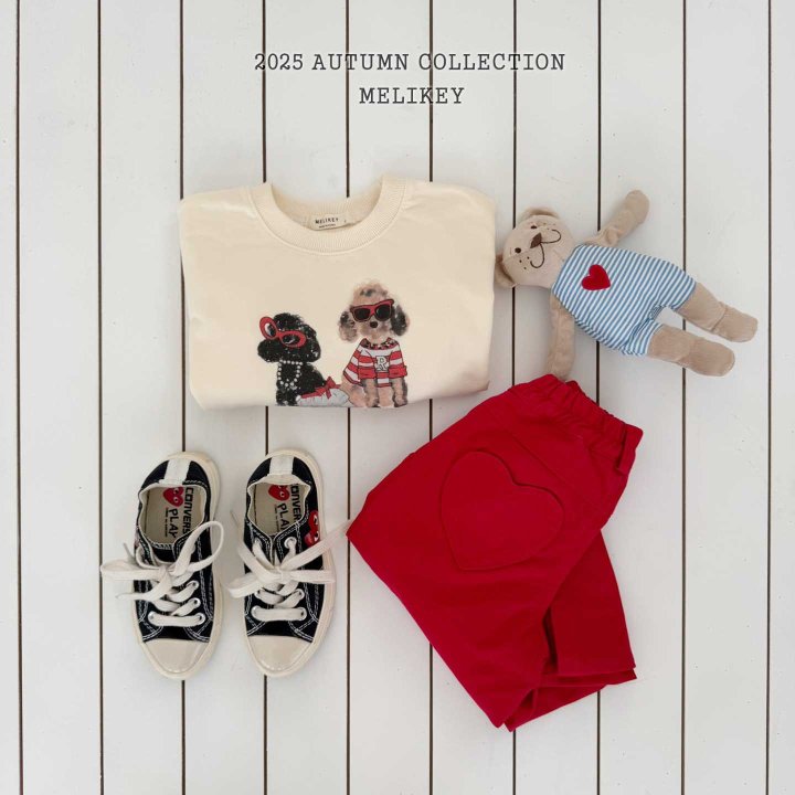 [melikey] Poodle sweatshirt_2colors