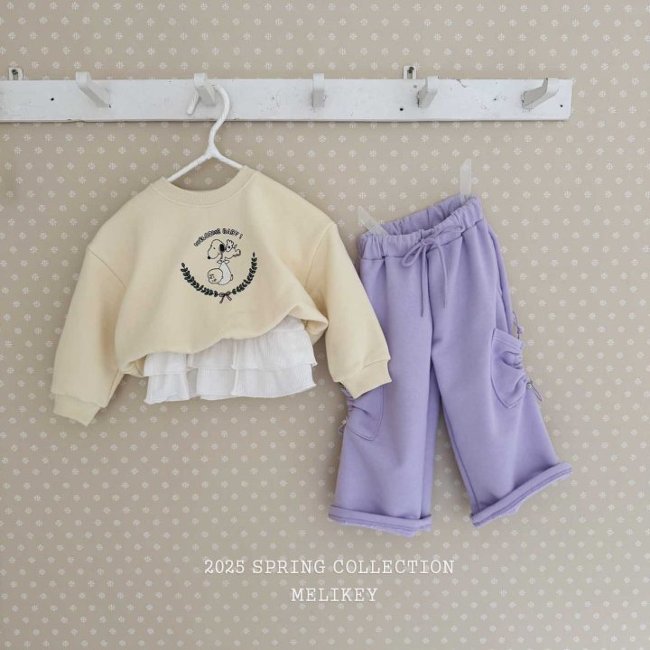 [melikey] Cargo Ribbon Pants_2colors