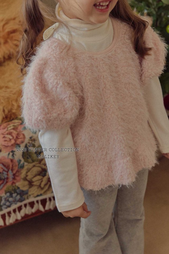 [melikey] Pastel Ribbon Tee_2colors