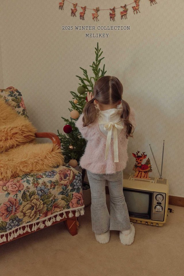 [melikey] Pastel Ribbon Tee_2colors