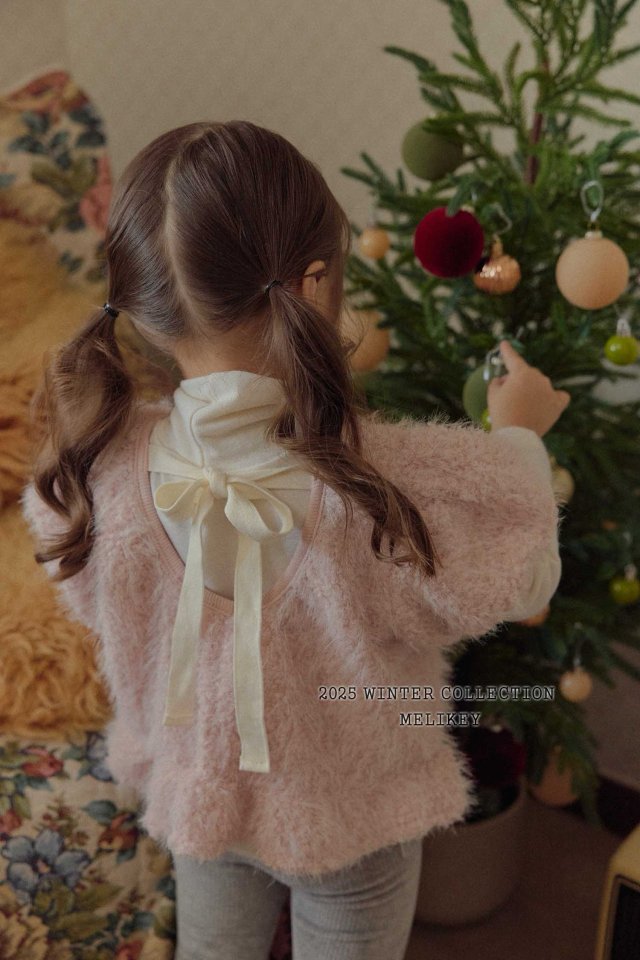 [melikey] Pastel Ribbon Tee_2colors