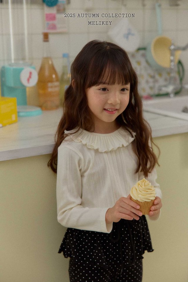 [melikey] Petit frill T-shirt_3colors
