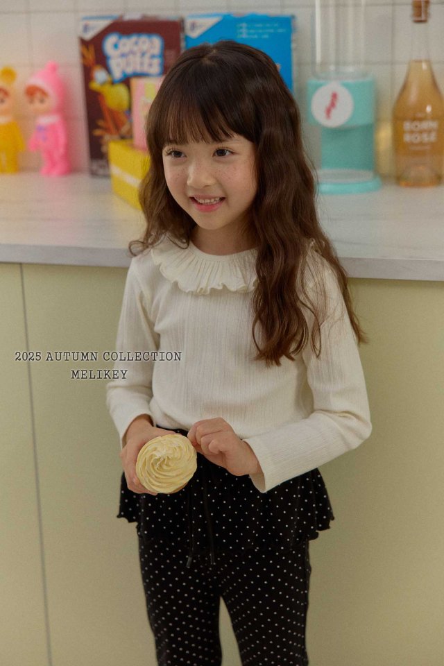 [melikey] Petit frill T-shirt_3colors