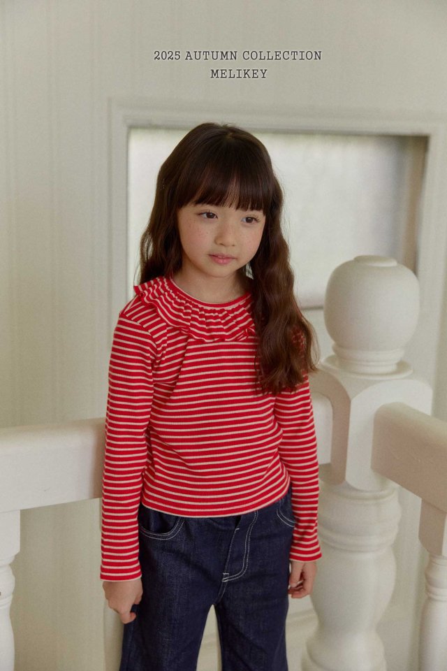 [melikey] Petit frill T-shirt_3colors