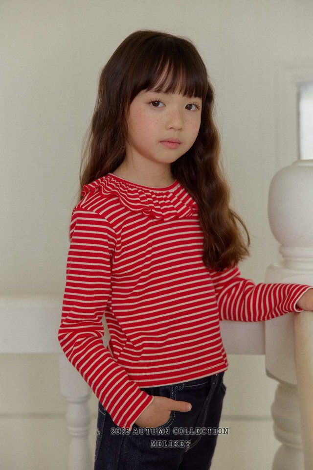 [melikey] Petit frill T-shirt_3colors