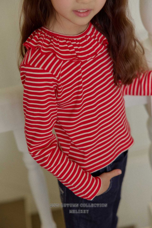 [melikey] Petit frill T-shirt_3colors