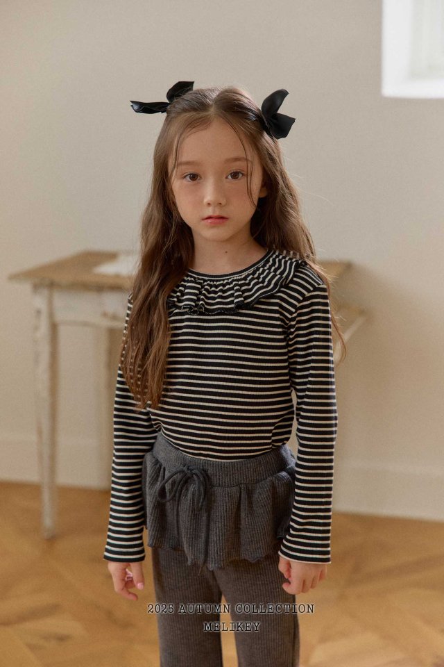 [melikey] Petit frill T-shirt_3colors