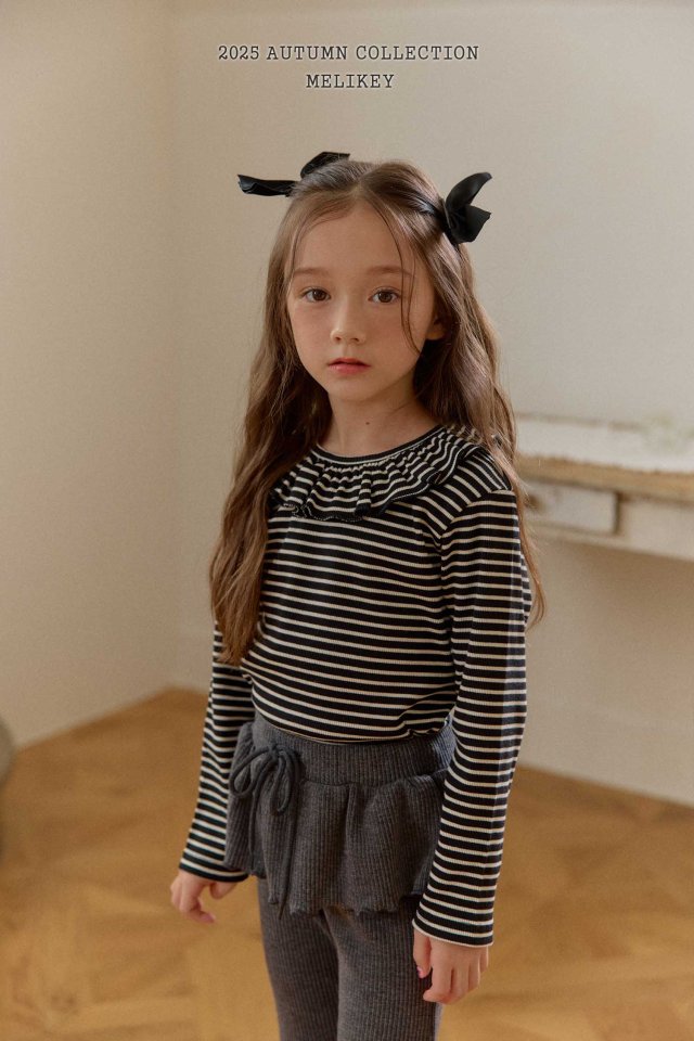 [melikey] Petit frill T-shirt_3colors