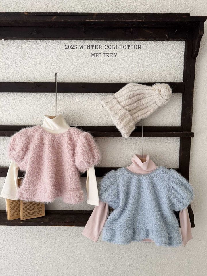 [melikey] Pastel Ribbon Tee_2colors