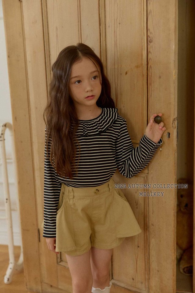 [melikey] Petit frill T-shirt_3colors