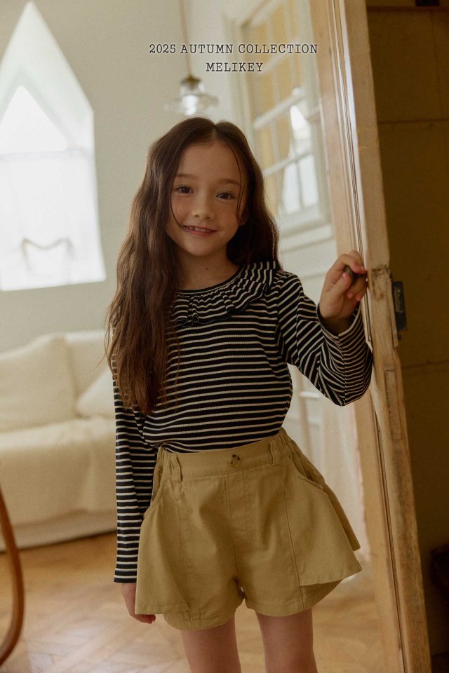 [melikey] Petit frill T-shirt_3colors