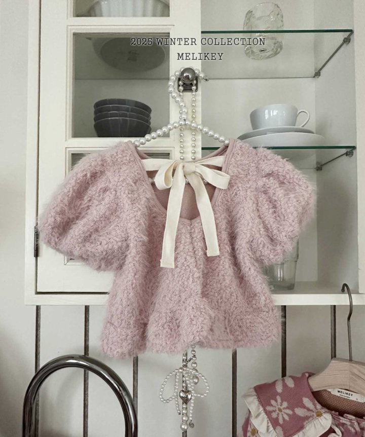 [melikey] Pastel Ribbon Tee_2colors