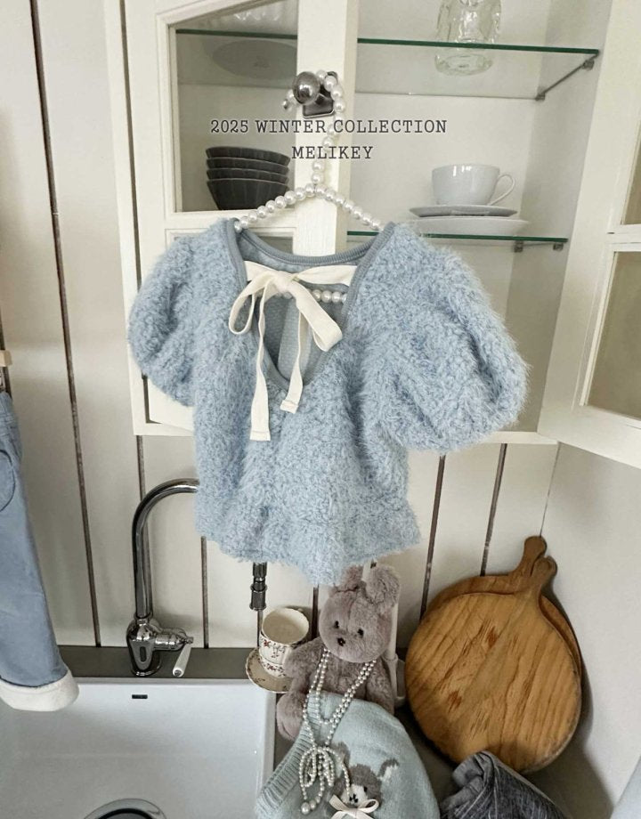 [melikey] Pastel Ribbon Tee_2colors