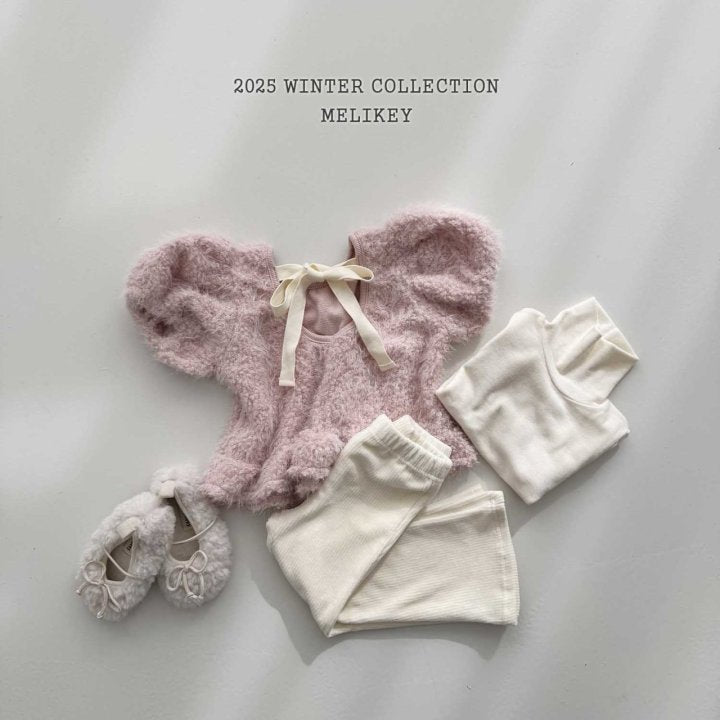 [melikey] Pastel Ribbon Tee_2colors