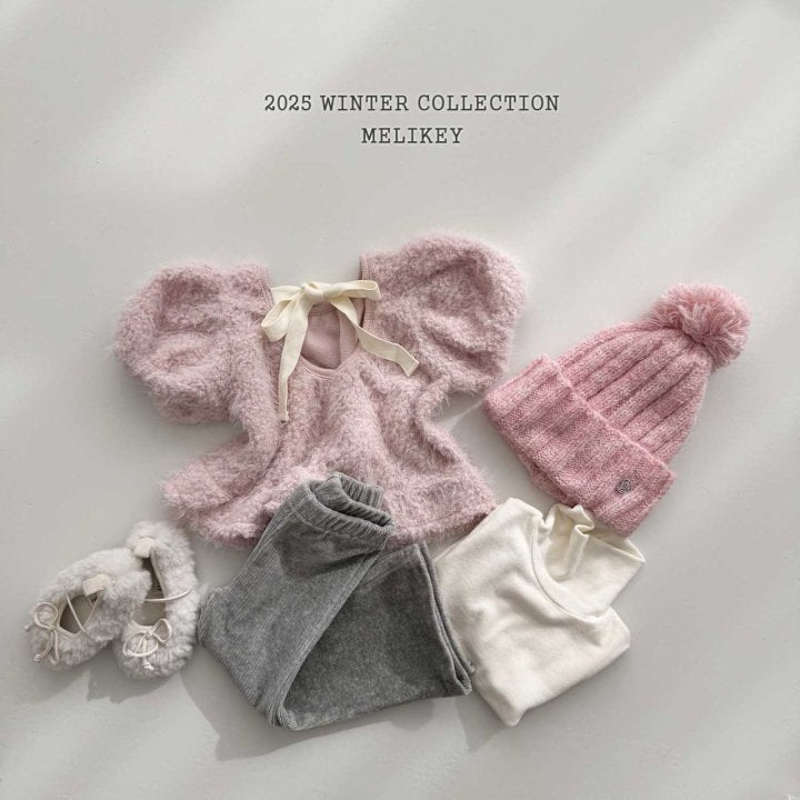 [melikey] Pastel Ribbon Tee_2colors