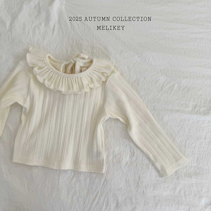 [melikey] Petit frill T-shirt_3colors