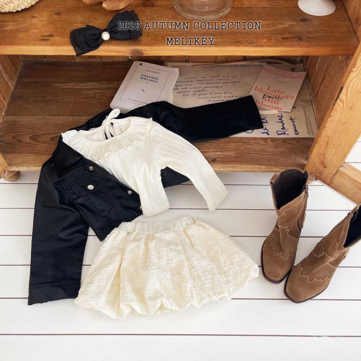 [melikey] Petit frill T-shirt_3colors