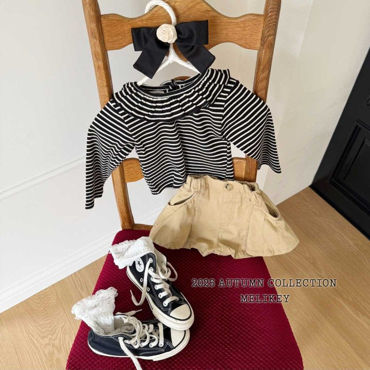 [melikey] Petit frill T-shirt_3colors
