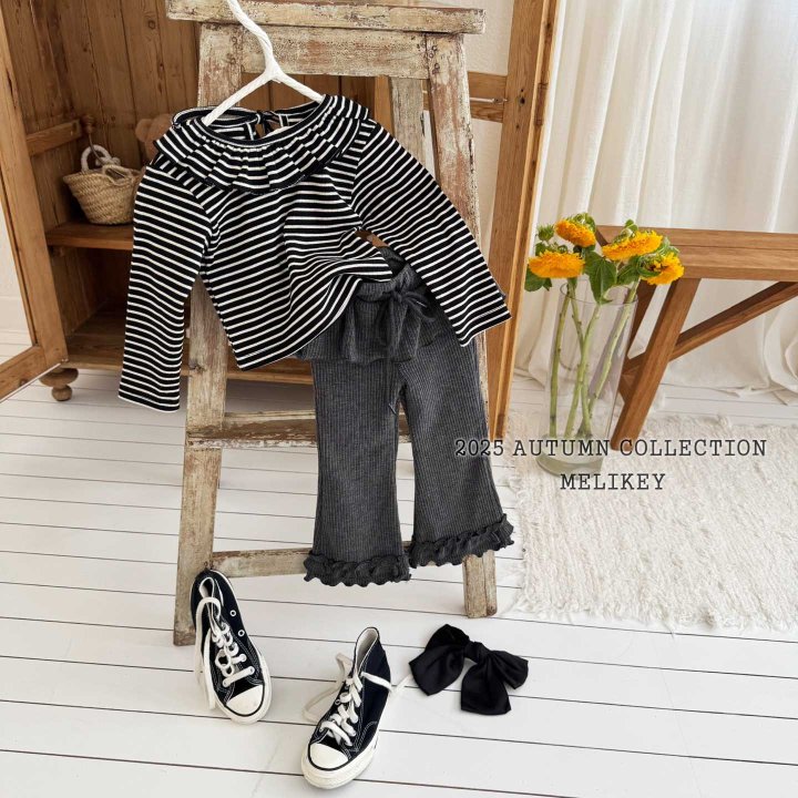 [melikey] Petit frill T-shirt_3colors