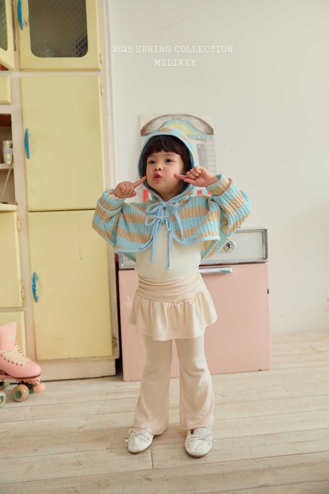 [melikey] Hoodie Knit Bolero Cardigan_2colors