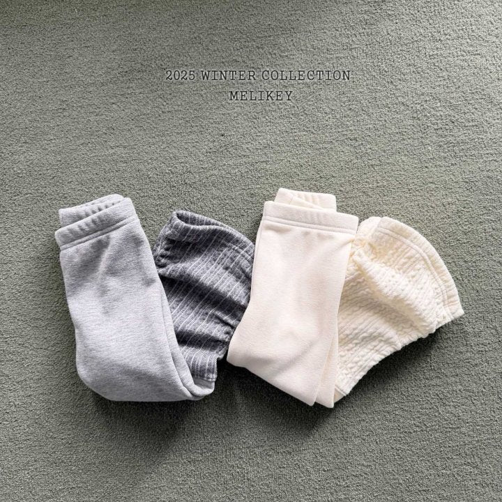 [melikey] Wide Ribbed Shirred Leggings_2colors