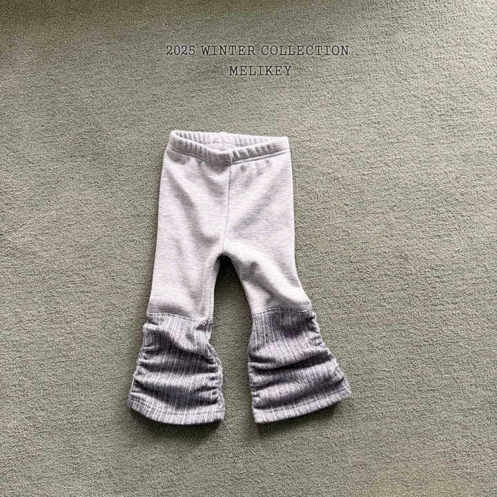 [melikey] Wide Ribbed Shirred Leggings_2colors