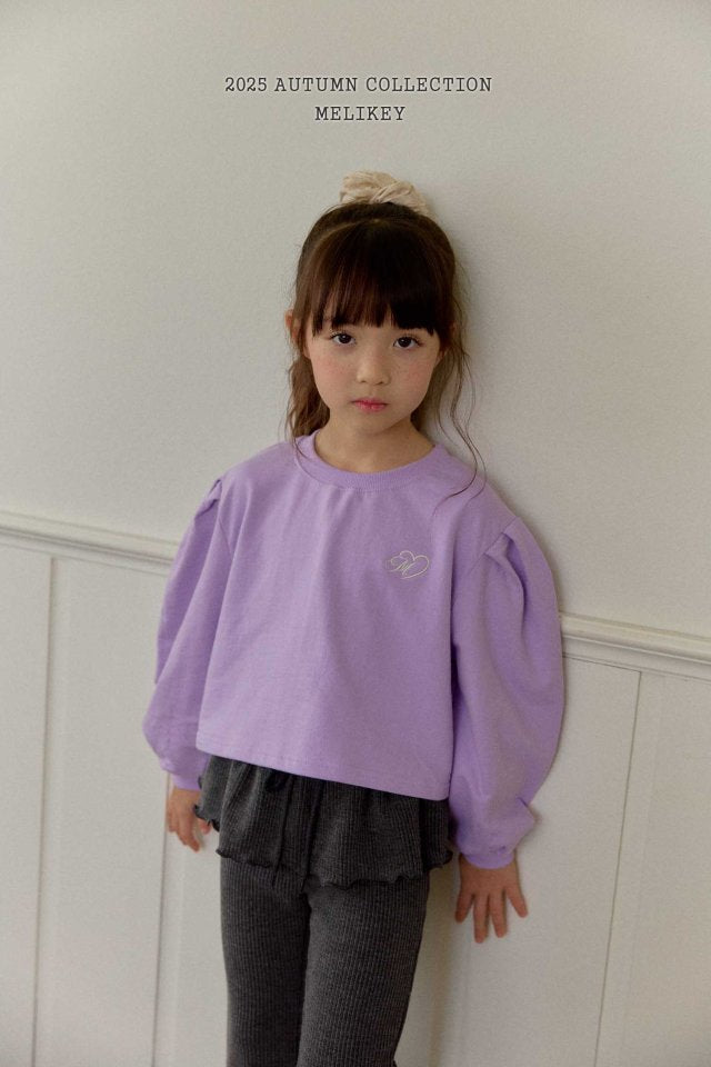 [melikey] Back slit Ribbon sweatshirt_2colors