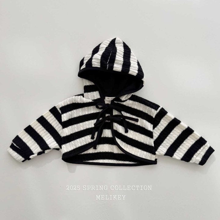 [melikey] Hoodie Knit Bolero Cardigan_2colors