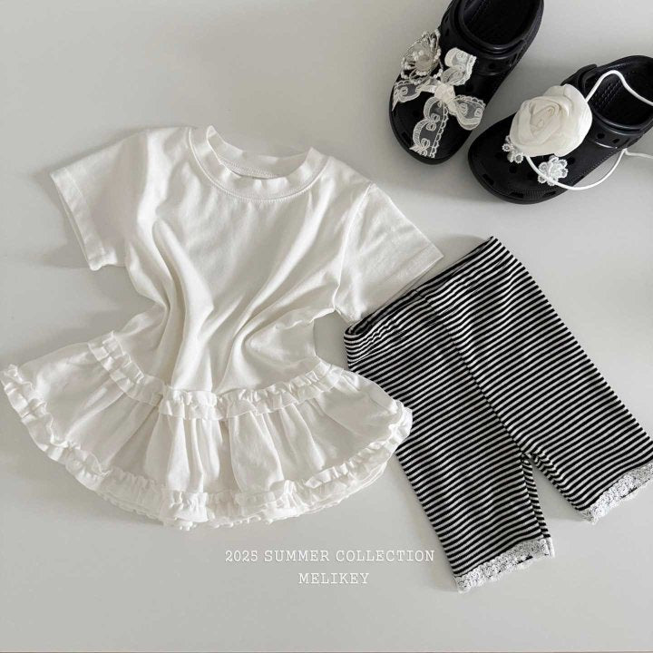 [melikey] Lace Lib 5-quarter Leggings_3color