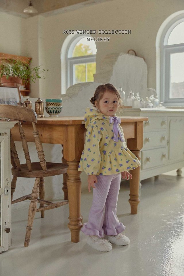 [melikey] Mink Ribbed Frill Bootcut Pants_2colors