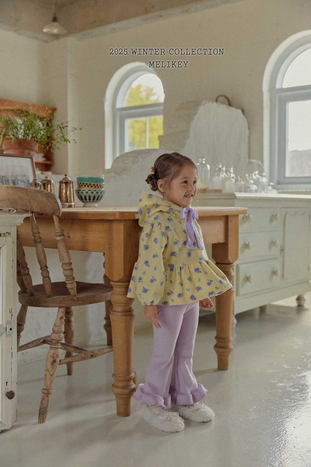 [melikey] Mink Ribbed Frill Bootcut Pants_2colors