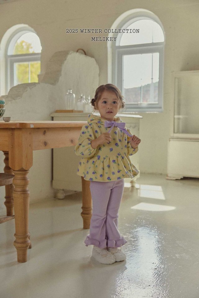 [melikey] Mink Ribbed Frill Bootcut Pants_2colors