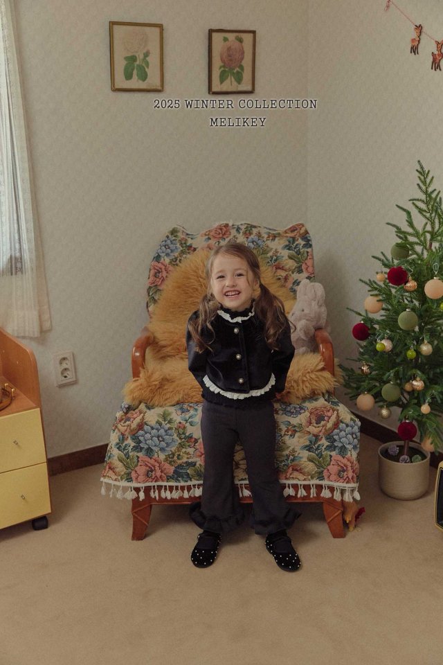 [melikey] Mink Ribbed Frill Bootcut Pants_2colors