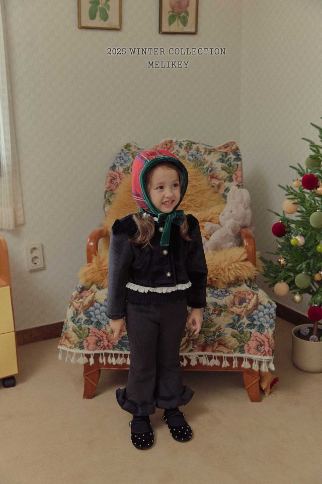 [melikey] Mink Ribbed Frill Bootcut Pants_2colors