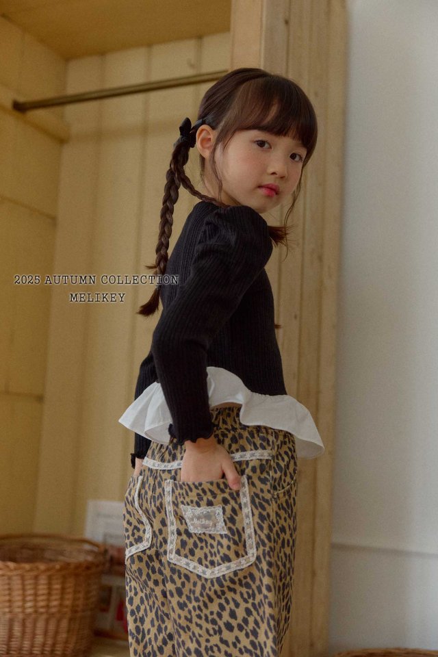 [melikey] leopard Lace pants_Beige