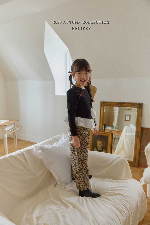 [melikey] leopard Lace pants_Beige